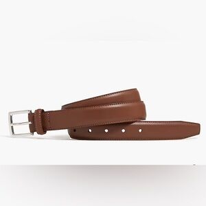 J. Crew Mens Classic Dress Belt In Med Brown